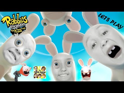 FGTEEV Kids play RABBIDS INVASION: Escalator Rabbid Episode Gameplay! (The Interactive TV Show XB1) - UCC-RHF_77zQdKcA75hr5oTQ