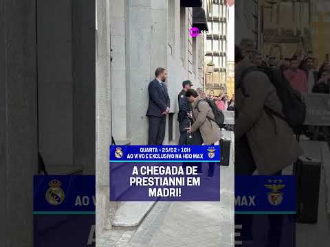Prestianni chegou a Madrid junto com o time do Benfica #shorts