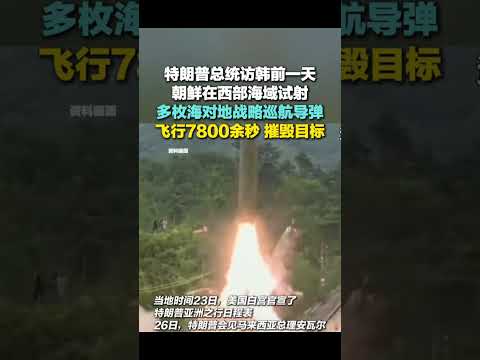 特朗普访韩前一天,朝鲜再次试射导弹,你们怎么看?