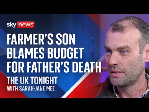 Farmer's son blames the Budget for the death of his father