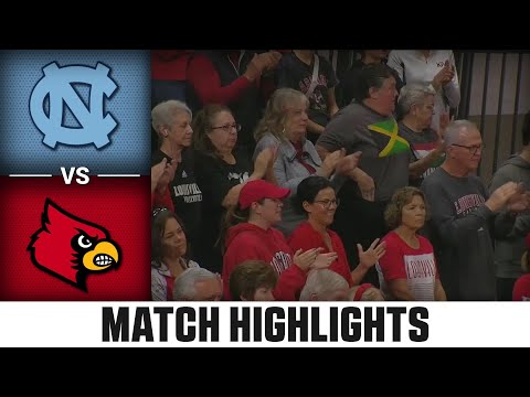 North Carolina vs. Louisville ACC Volleyball Highlights (2023)