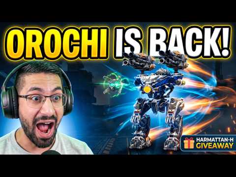 OMG! Orochi Is BACK! Destroying Meta Bots with a NEW Drone + Harmattan-H Giveaway | War Robots WR
