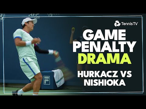 Game Penalty Drama In Hurkacz vs Nishioka 😳 | Cincinnati 2024