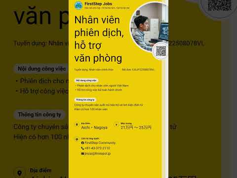 Một công việc phù hợp có thể mở ra cơ hội mới tại Nhật!  #nhatban #tuyendung #vieclam #chuyenviec