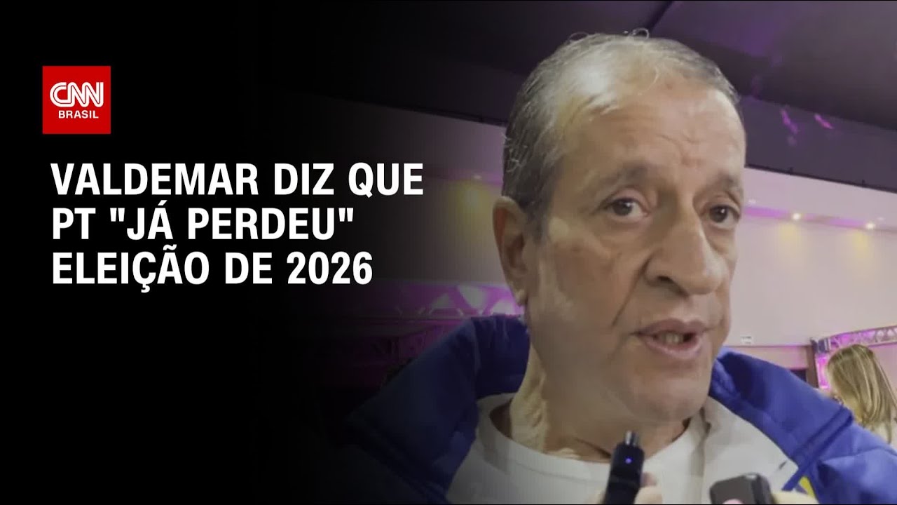 Em evento, Valdemar diz que PT “já perdeu” eleição presidencial de 2026 | CNN PRIME TIME