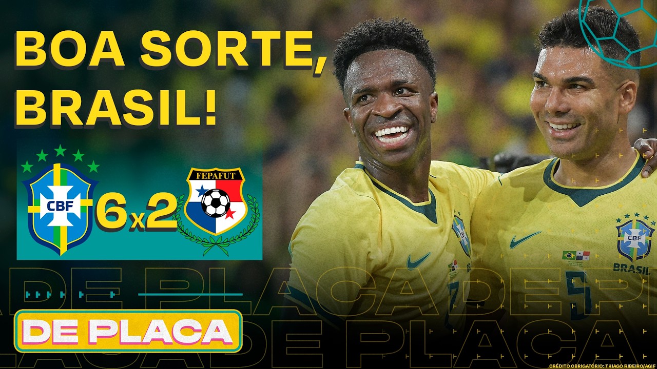 PASSEIO DO BRASIL NO MARACANÃ; VITÓRIA POLÊMICA DO PALMEIRAS; PSG BICAMPEÃO | De Placa (01/06/26)