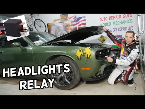 DODGE CHALLENGER HEADLIGHTS RELAY LOCATION REPLACEMENT