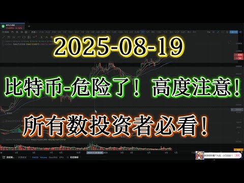 大饼BTC出现危险信号了!需要高度注意风险!所有投资者必看!注意!注意!#btc #比特币#合约交易