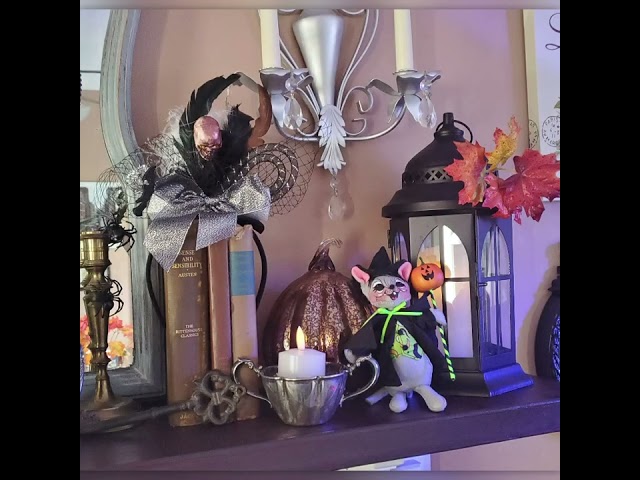 🎃 My cozy vintage-inspired Halloween mantel is all dressed up for the season! I wanted it to feel more nostalgic than spooky — a little black cat mischief, some flickering candlelight, and a mix of vintage treasures that make me smile. It’s amazing how a few old-fashioned touches can turn your home into a storybook for fall. 🍂🕯️
Sometimes the best Halloween decor isn’t about being scary — it’s about creating a little magic and warmth right where you are. 💛
#VintageHalloween #CozyHalloweenDecor #CottagecoreHome #VintageStyle #FallDecorInspo #HalloweenMantel #WhimsicalHome #SeasonalDecor #HomeDecorLover #VintageVibes