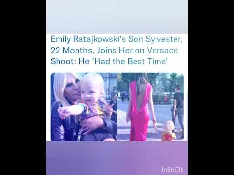 Emily Ratajkowski's Son Sylvester, 22 Months, Joins Her on Versace Shoot: He 'Had the Best Time'