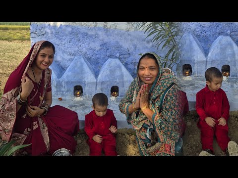 Diwali par gaye hum gaon me diye jlane/गांव में देखी हमने नीलगाय #village vlog #utubevideo #trending