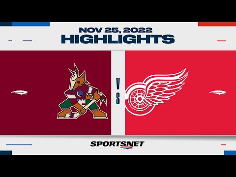 NHL Highlights | Coyotes vs. Red Wings - November 25, 2022