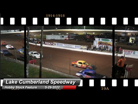 Lake Cumberland Speedway - Hobby Stock Feature - 5/29/2022 - dirt track racing video image