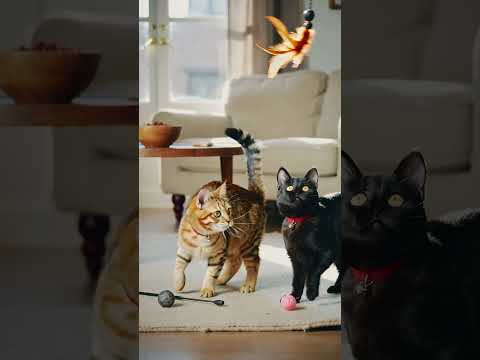 Cats love playing 🌹 #cutecat #cute #fypシ #baby #animals #kittenslovers