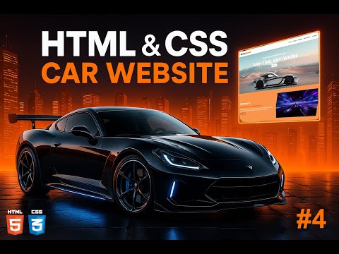 Modern Car Website Design Using HTML & CSS | Part 4: Info & Footer Section (Clean UI)