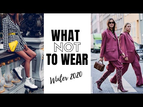 Video: 10 Winter Fashion Trends To Avoid | What Not To Wear 2020