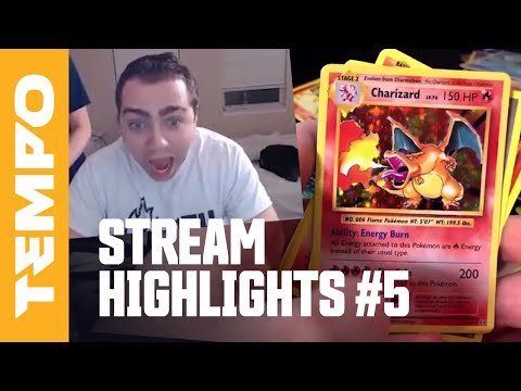 Mizkif and IslandGrown pull a Holo Charizard! - Tempo Storm Streamer Highlights and Best Moments!