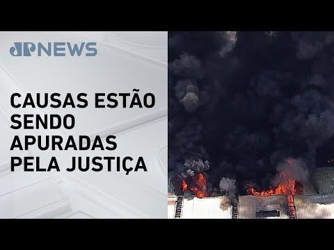 Incêndio de grande proporção atinge o Ceasa em São Gonçalo (RJ)