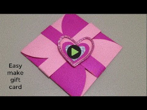 DIY Surprise Gift Card | Easy Cards to Surprise on Love Card | DIY How to make beautiful card