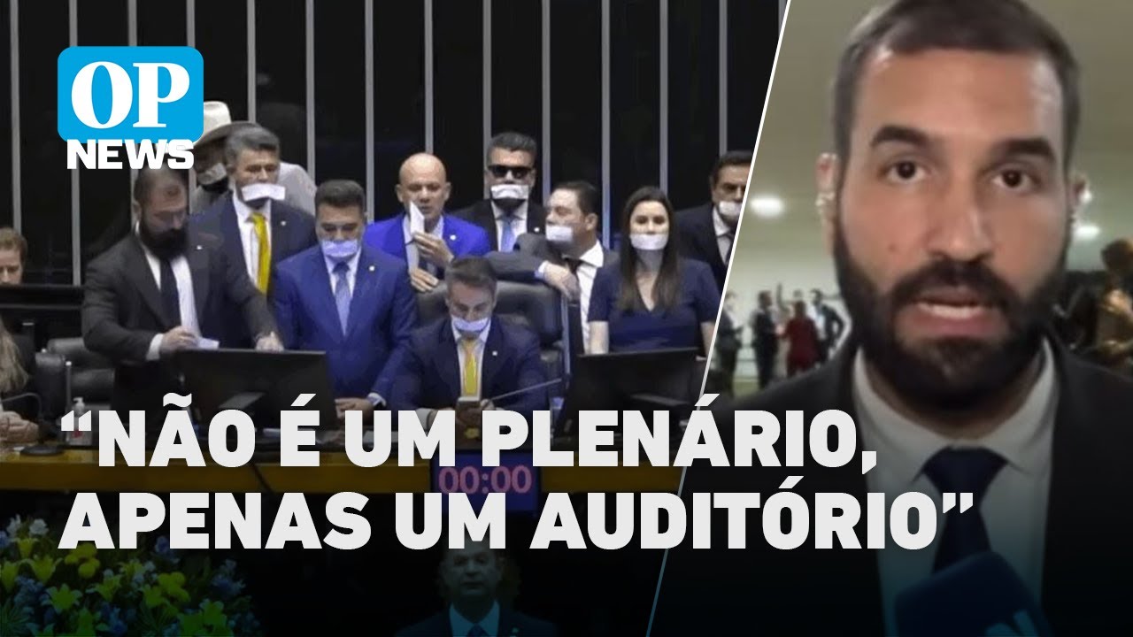 Oposição ocupa auditório Nereu Ramos durante obstrução do Congresso em apoio a Bolsonaro | OP NEWS