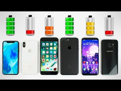 iPhone X vs Galaxy S8+ vs iPhone 8 Plus vs iPhone 7 Plus - BATTERY DRAIN TEST! - UCr6JcgG9eskEzL-k6TtL9EQ