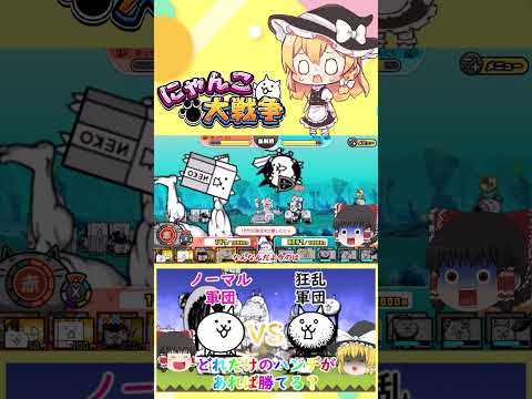 にゃんこ大戦争のノーマルファミリーが狂乱ファミリーに勝つためのハンデと戦略解説 サムネイル