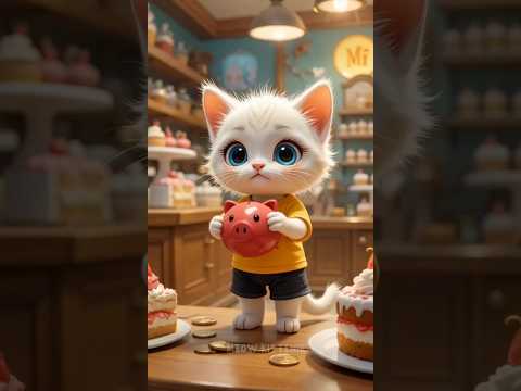 🎈Kitten fullfil his dad last wish...😢🎂 #cats #funny #animation #meow #short