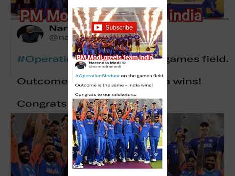 PM Modi greets team india -IND VS PAK Asia Cup -2025