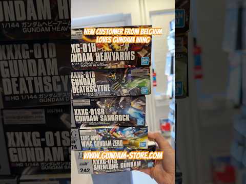 ホビーの動画サムネイル - New customer from Belgium loves gundam wing #gundam #gunpla #bandai #modelkit #hobby