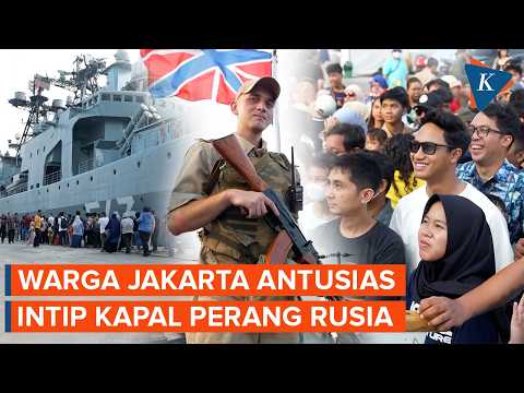 <strong>Kapal</strong> Perang Rusia Diserbu Warga Jakarta di Tanjung Priok