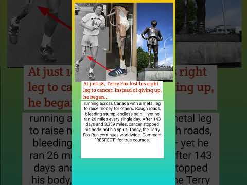 Terry Fox: One Leg. Endless Courage | #shorts