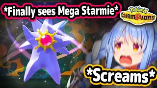 Pekora Finally Sees Mega Starmie For The First Time In Pokemon Champio