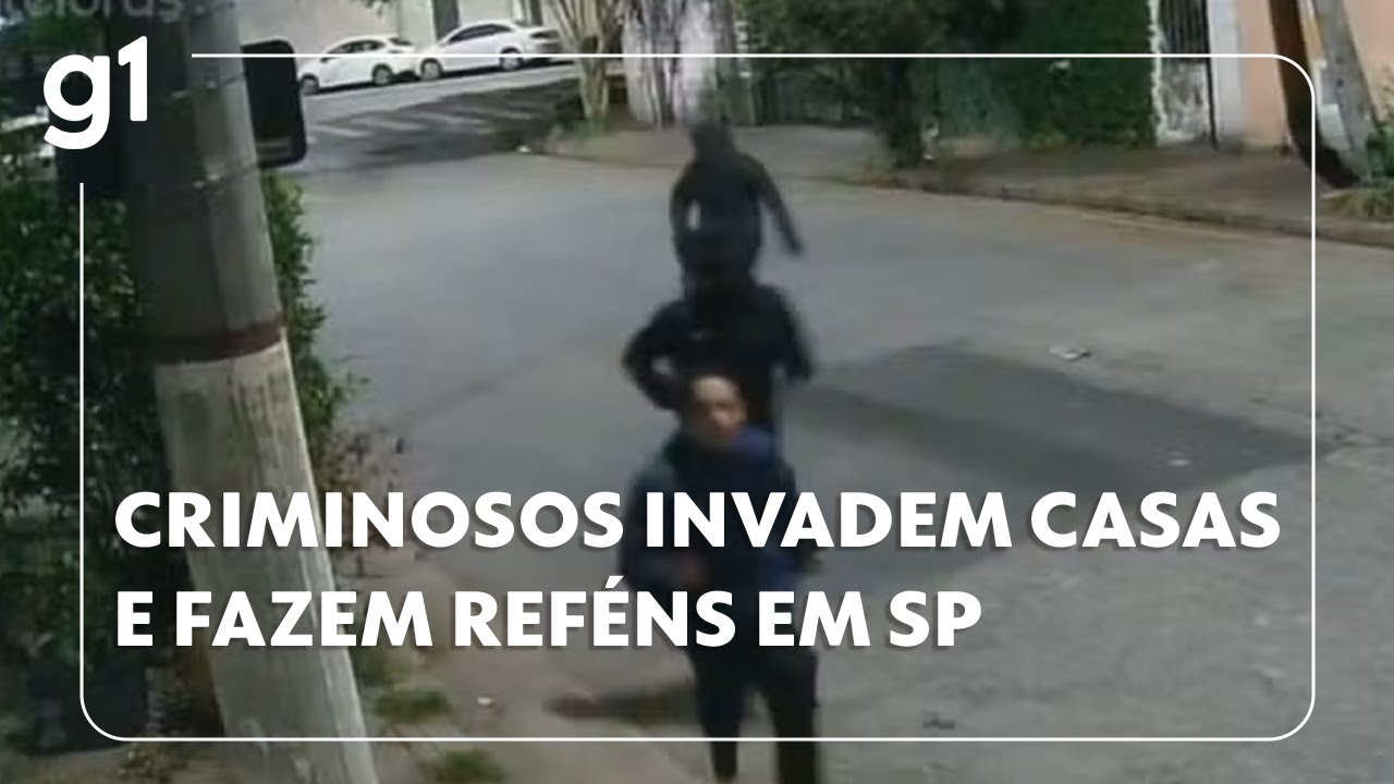 Criminosos invadem casas e fazem reféns em SP