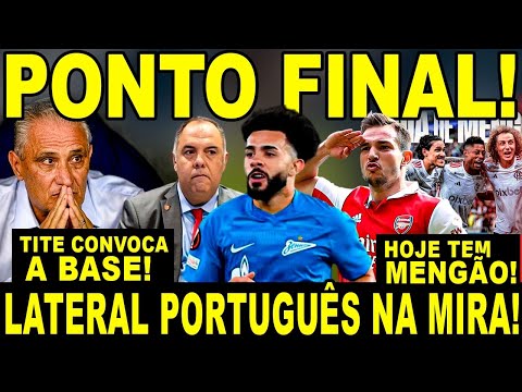 PONTO FINAL SOBRE CLAUDINHO! LATERAL DIREITO PORTUGUÊS NA MIRA! TITE CONVOCA GAROTOS! 7 DESFALQUES!