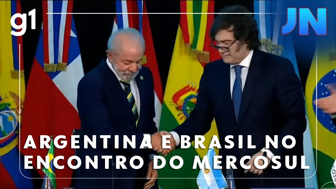 Jornal Nacional Argentina e Brasil expõem divergências entre presidentes no encontro do Mercosul