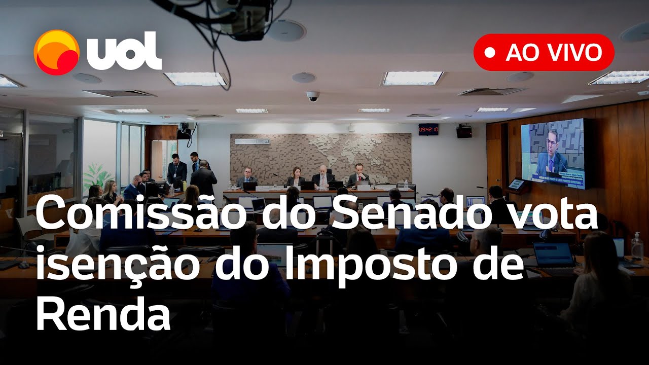 Imposto de Renda Comissão do Senado vota isenção do IR para quem ganha até R$ 4990 assista
