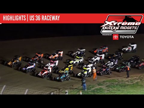 Xtreme Outlaw Midget Series Presented by Toyota | US 36 Raceway | April 5th, 2024 | HIGHLIGHTS - dirt track racing video image
