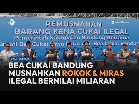 Bea Cukai Bandung Musnahkan Rokok & Miras Ilegal Bernilai Miliaran - Coffee Break JETV (1/10/24)