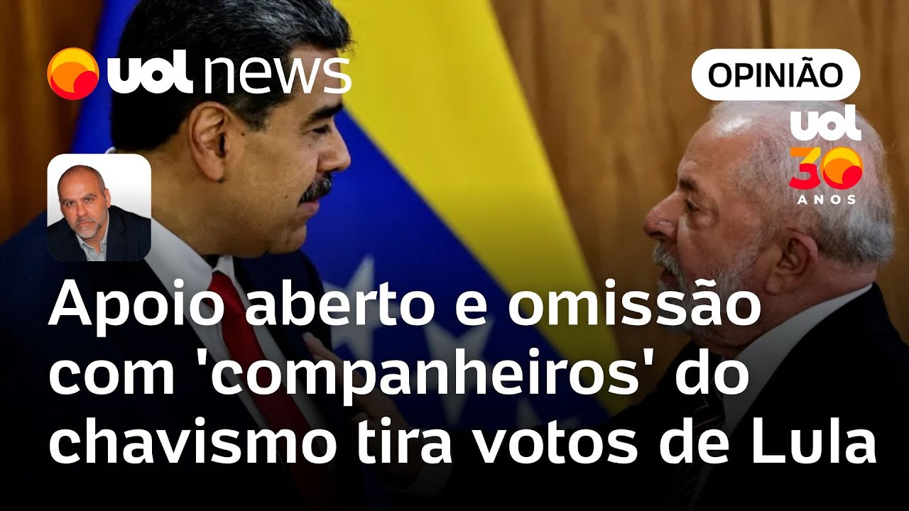 Apoio aberto e omissão com ‘companheiros’ do chavismo tira votos de Lula | Alexandre Borges