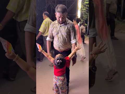 ঠাকুর দেখে পায়ে ব্যথা🫣বাবা কোলে😜#shorts #tomadermehu #babyactivities #bengalivlog #cutebaby