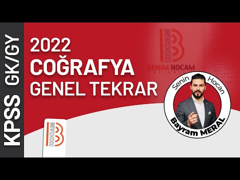 4) KPSS Coğrafya Genel Tekrar 4 Türkiye'nin Yeryüzü Şekilleri 1 - 2022 - Bayram MERAL