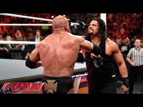 Roman Reigns brutalizes Triple H: Raw, March 14, 2016 - UCJ5v_MCY6GNUBTO8-D3XoAg