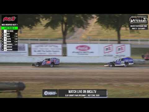 Salute to Veterans Tour! | Clay County Fair Speedway | LIVE Look-In | 7-22-2026 - dirt track racing video image
