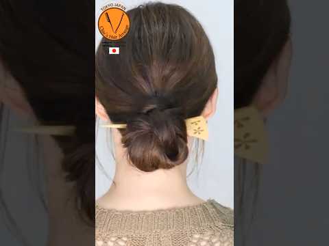 【ヘアアクセサリー髪型】三つ編みおだんごヘアアレンジ思ったより簡単！
