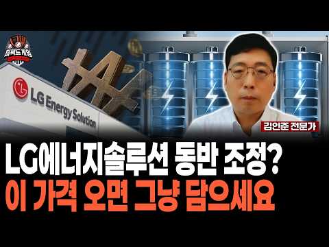 LG에너지솔루션 동반 조정? 이 가격 오면 그냥 담으세요