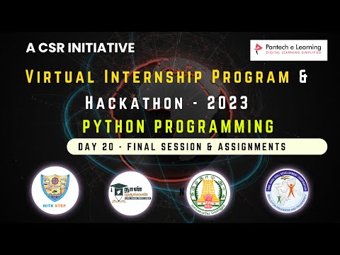 Day 20 – TNSDC – Naan Mudhalvan – Virtual Internship – Python