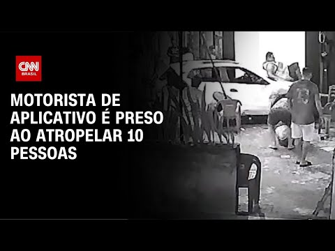 ​Motorista de aplicativo atropela 10 pessoas e acaba preso no RJ | LIVE CNN