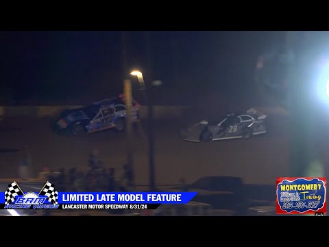 Limited Late Model Feature - Lancaster Motor Speedway 8/31/24 - dirt track racing video image