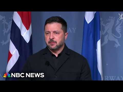 Zelenskyy meets with U.S. envoys in Norway, says intel sharing with U.S. 'works now'