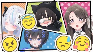 ✨💄💙元企業Vtuber4人で大富豪コラボ❕💜✨